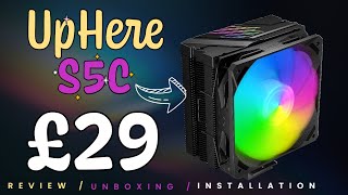 Uphere S5C CPU tower cooler unboxingreview [upl. by Arraes]