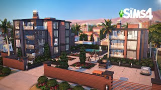 Modern Apartments For Rent  The Sims 4 Speed Build [upl. by Jobe]