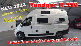 Fiat Ducato Modell 2022 💖Super Kurzes Wohnmobil RANDGER R 550 Tolles Konzept auf 540 M 👍✌ [upl. by Nnaerb357]