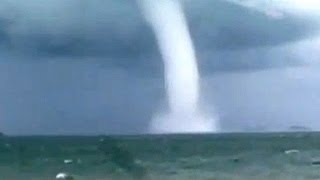 Rare waterspout off Australia [upl. by Hamas239]