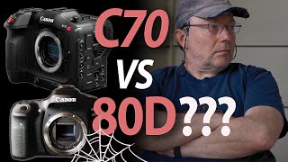 Canon C70 vs 80D  Time to level down your camera [upl. by Kalam511]