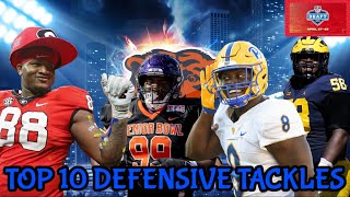 Top 10 Defensive Tackles  Chicago Bears NFL Draft Special [upl. by Helbonia959]