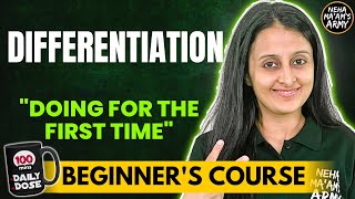 DIFFERENTIATION  BEGINNERS COURSE JEE 2025  2026 FULL PREP FROM BASICS  MATHEMATICALLY INCLINED [upl. by Aznaed]