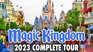 Magic Kingdom 2023  Walkthrough amp Rides at Walt Disney World 4K [upl. by Hussey]