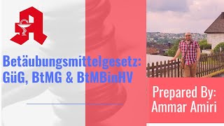 BtM 1 GüG BtMG amp BtMBinHV [upl. by Ric]