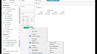 How to calculate the Year Over Year difference of the percent of total in Tableau [upl. by Ogir]