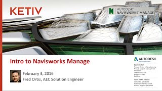 Webcast Intro to Navisworks Manage [upl. by Dorina487]