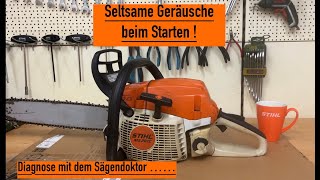 STIHL MS 261 CM macht Geräusche Diagnose vor Reparatur stihl kettensäge husqvarna motorsäge [upl. by Enak351]