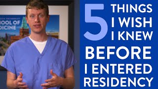 5 Things I wish I knew BEFORE Starting Residency [upl. by Baudelaire140]