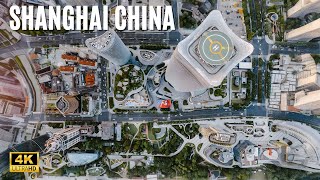 Fly Over Shanghai A Drones Eye View of Chinas Dynamic Cityscape [upl. by Ttihw]