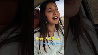 Break Fall Prank with Cute Girls full Video Today 5pm On JS Prank Nepal YouTube funny carprank [upl. by Annatnom]