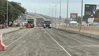 Construction Of The Obetsebi Lamptey Interchange Project Nearing Completion [upl. by Seuqirdor382]