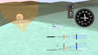 Aviation Animation  Flying an ILS approach  How The ILS system works in flight [upl. by Cadel]