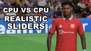 FIFA 23 Full Manual  Full match  Realistic Sliders [upl. by Kiker]