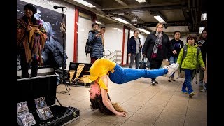 SOFIE DOSSI BREAKS THE 10 MINUTE PHOTO CHALLENGE RECORD IN NYC SUBWAY [upl. by Tennes303]