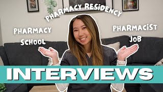 Pharmacy Interviews Tips amp Advice  Pharmacy School Pharmacy Residency Pharmacist Job Interviews [upl. by Zeeba]