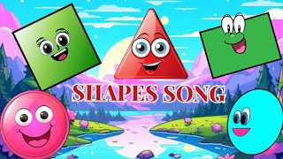 Triangle Rectangle Rhymes The Shapes Song for Toddlers We are Shapes Circle Learn Shape Names [upl. by Adilem]