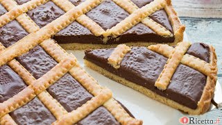 Crostata alla Nutella che rimane morbida  Ricettait [upl. by Anawahs]