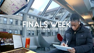 Finals week study vlog  exam prep late assignments uOttawa study spots [upl. by Meggi]