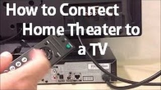 How to Connect a Home Theater to a TV [upl. by Lamar286]