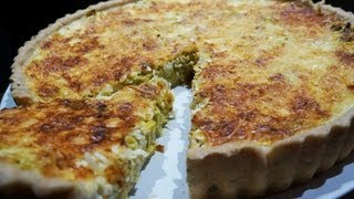 Recette de cuisine  Quiche 100 maison poireaux curry [upl. by Given]