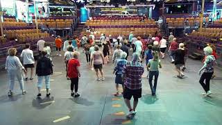 COUNTRY BOOM BOOM Line Dance Frank Trace  2018 CARIBBEAN LINE DANCE CRUISE SENSATION [upl. by Horbal179]