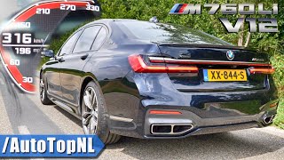 2020 BMW M760Li V12 ACCELERATION amp TOP SPEED 0316KMH 0196MPH DRAGY GPS by AutoTopNL [upl. by Sacks270]