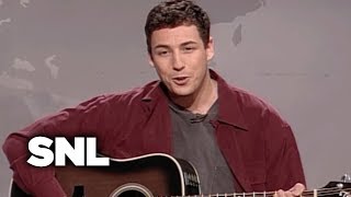 Weekend Update Adam Sandler on Hanukkah  SNL [upl. by Rolfston]