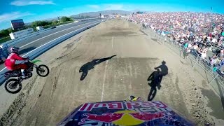 Travis Pastranas Backflip Finish GoPro Run at Red Bull Straight Rhythm [upl. by Kcirrag161]