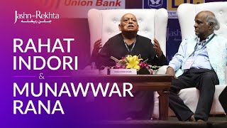 Munawwar Rana amp Rahat Indori  Mushaira Aur Hum  JashneRekhta [upl. by Airotkciv]