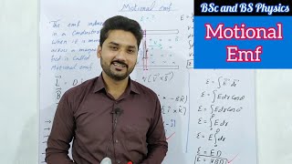 Motional EMF  Electricity and Magnetism  BS physics  BSc  ADS  physics ka safar [upl. by Casmey]