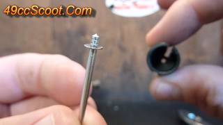 TwoStroke Scooter  ATV Carburetor Settings And Adjustments 3of4  Needle Clip [upl. by Negeam]