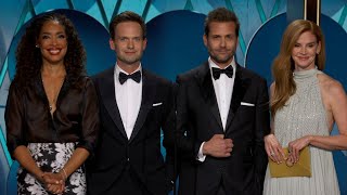 Suits Cast REUNITES at 2024 Golden Globes [upl. by Otecina]