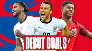 Memorable Debut Goals  CalvertLewin Lambert Rashford  Ten of the Best  England [upl. by Ecaj85]