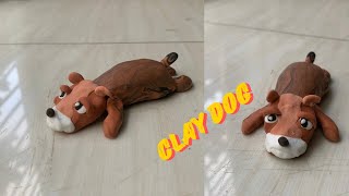 Clay puppies Tutorial  cold porcelain clay art clay craft Ideas Air dry clay [upl. by Arytahs]