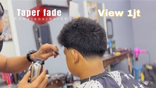 Potongan mid taper fade 2025 TUTORIAL cara paling mudah💈Barber haircut styles [upl. by Marja]