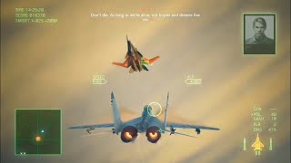 I put Mrs Krista Yoslav over Mihalys boss fight Ace Combat 7 Mission 18 [upl. by Nirret]