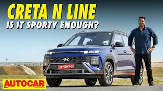 Hyundai Creta N Line review  The Creta with masala  First Drive  autocarindia1 [upl. by Bilicki]