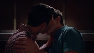 Glee  Klaine elevator kiss 6x05 [upl. by Derian52]