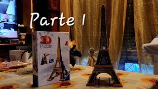 Montaggio 3d Puzzle La Tour Eiffel Ravensburger parte 1 [upl. by Yaras]