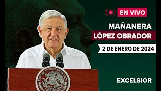 🔴 EN VIVO  Mañanera de López Obrador 2 de enero de 2024 [upl. by Alison]