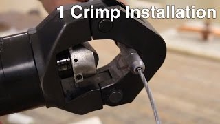 Cable Pull 1 Crimp Installation [upl. by Zsazsa228]