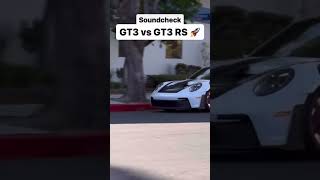 PORSCHE 992 GT3 VS GT3RS SOUND COMPARISON creds flachtstory [upl. by Quint]