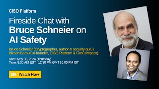 Fireside Chat with Bruce Schneier  CISOPlatform Summit 2024 [upl. by Vallonia]