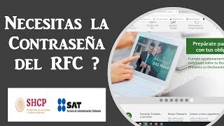 Como Generar o Recuperar la Contraseña de mi RFC SAT 2021 [upl. by Harwin]