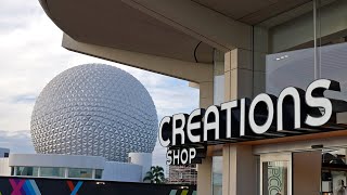 Whats New At Disneys EPCOT  NEW Creations Shop Opens Club Cool Is Back amp 50th Statues Are Up [upl. by Eisele]