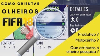 Como pesquisar com olheiros  FIFA 18 [upl. by Ruperto148]