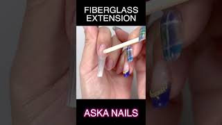 fiberglass nail extensions nails diynails gel gelpolish [upl. by Akeimat697]