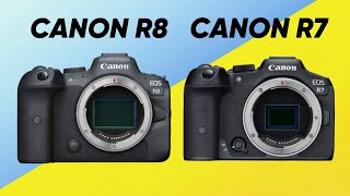 Canon R8 Vs Canon R7 Release Date amp Specs Confirmed  More Expectations [upl. by Bagley337]