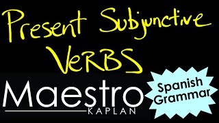 PRESENT SUBJUNCTIVE How to form conjugate verbs in Spanish [upl. by Namron]